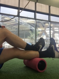 foam roller leg